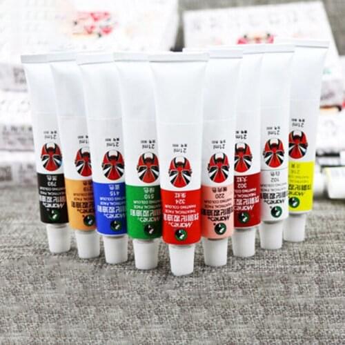 Maries 800 Theatrical Face Oil Painting Color Makeup Pigment 10 Colors 21ML Peking/Beijing/Cantonese Opera Drama/Prom Painting