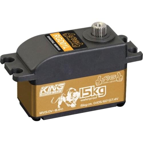 KINGMAX RGD01L 52g 15kg.cm DC 7.4V 0.10sec Full Waterproof digital metal gears low profile servo for flat running drift rc car