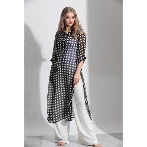 Three-Pieces Suits for Woman Suite with Wide pants and Pants Chiffon Suite