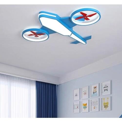 Creative Cartoon Air Plane Kids Ceiling Light Baby Children Kids Room Light Bedroom Lamp Nursery Decorative Lighting WF1019