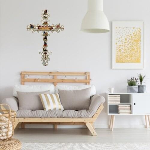 The Life of Christ Cross Wall Sticker Collection Display DIY Decals Religious Bible Accessories Christian Gifts Wall Stickers