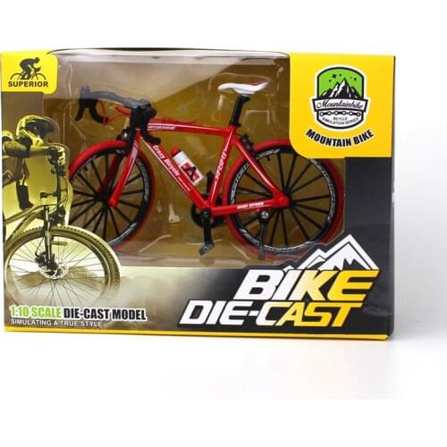 Alloy Bike Model Custom 1:10 Simulation Bike Bend Put Road Mini Racing Toy Adult Collection Men Like Fine Workmanship