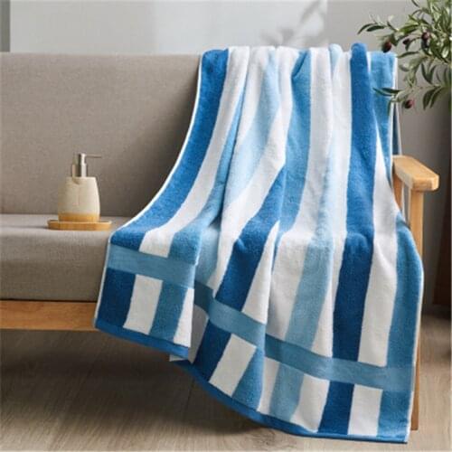 New Fashion striped Bath Towel Cotton 90*180cm Extra Large Men Women for home Bathroom Beach towel for Adults Body Bath gift