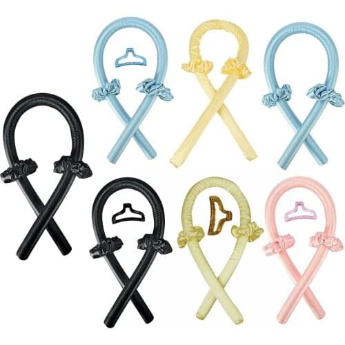 Heatless Curling Wand Headband Lazy Curling Iron Curling Tape Silk Curling Tape Heatless Hair Curling Tape For Curly Hair