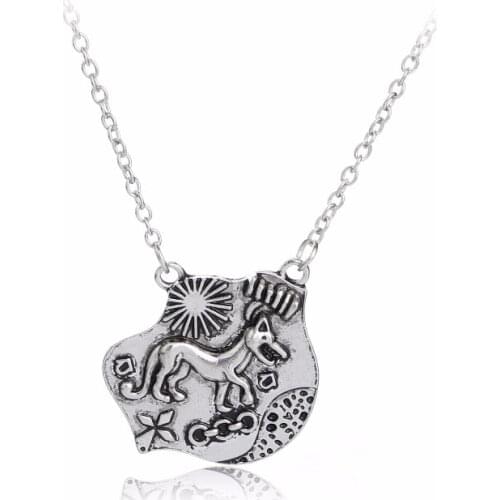 Movie Teen Wolf Pendant Vintage Antique Personality Wolf Chain Necklace For Men