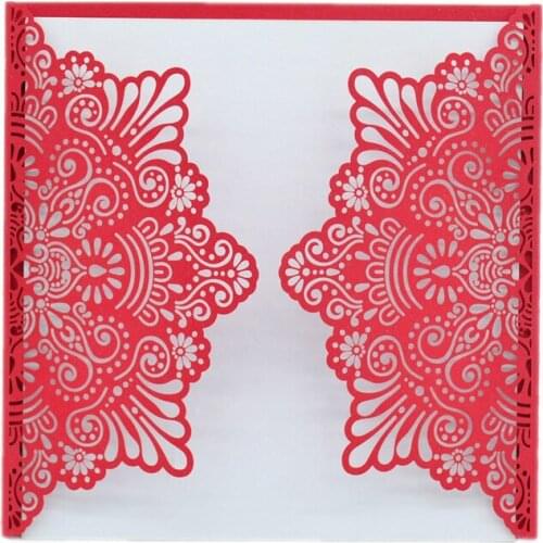 Invitation card 2018 wedding laser cut wedding card invitation with envelopes