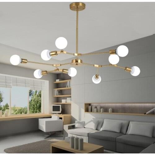 Modern iron glass ball chandelier ceiling chandelier lighting cocina accesorio kitchen chandeliers lustres bedroom avizeler