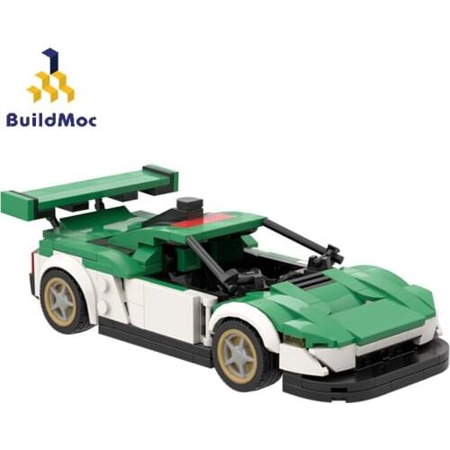 BuildMoc Technical Car City Racers High-Tech Car Speed Champions MOC Supercar Sets Building Blocks Bricks Toys For Children Boys