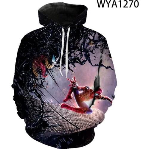 Marvel Streetwear Fashion Spider Men 3D Printed Hoodies Sweatshirts Men Women Children Pullover Long Sleeve Cool Coat Jackets