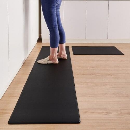 PVC Thick Long Kitchen Mat Waterproof Anti-slip Bath Mat Living Room Carpet for Floor Oilproof Kitchen Area Rug Entrance Doormat