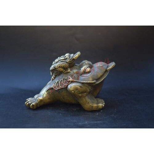 Solid pure copper, recruit money golden toad small decorative items, crafts decorations, collections