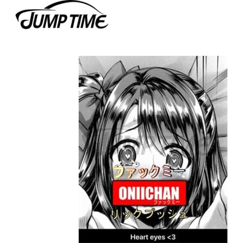 Jump Time 13 x6.6cm For Onilove Fresh Hentai Car Stickers Bumper Personality Motorcycle Creative Surfboard Cartoon 3D Decoration