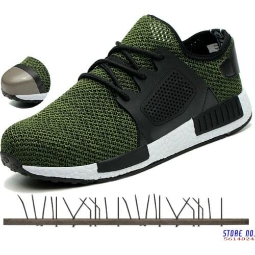 Work Safety Shoes Men And Women Summer Breathable Lightweight Indestructible Steel Toe Footwear Ankle Safety Boots Sneakers