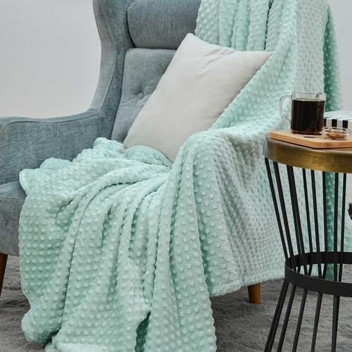 Aksu Ipeksoft Bud Pearl Light Blue Blanket 200 X220