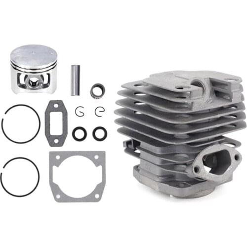 1 Set Diameter 45mm Chainsaw Cylinder and Piston Set Fit 52 52cc Chainsaw Spare Parts for Gasoline/Oil Chainsaw