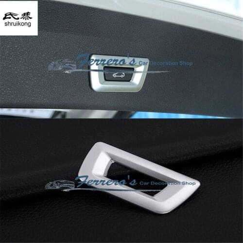 Free shipping car styling car stickers for 2016 BMW X1 ABS Power liftgate button decorative box high quality