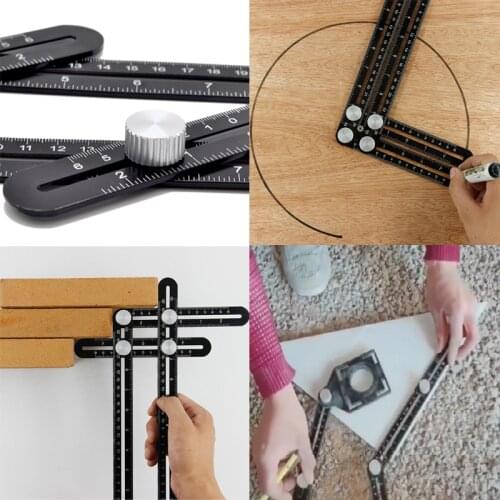 1 PC Six fold Adjustable Drill Bit Ceramic Tile Glass Hole Saw Cutter Guide Openings Locator Holesaw Drill Bit Positioner