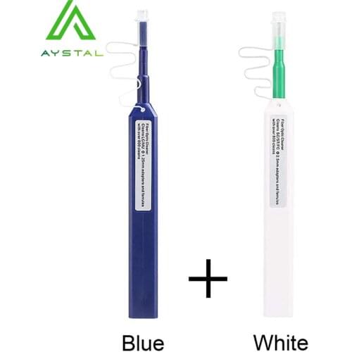 10pcs/lot Promotion SC/FC/ST One-Click Cleaner Tool 2.5mm Fiber Optic Cleaning Pen 800 Cleans Fiber Optic Cleaner