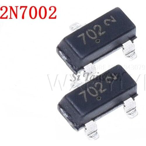 100pcs/lot MMBT7002LT1G MMBT7002 2N7002 7002 SOT-23-3