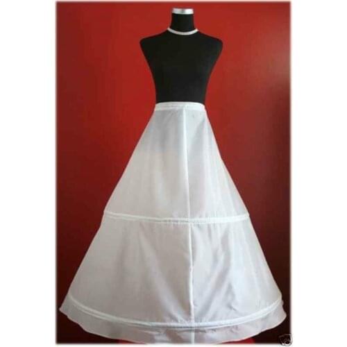 2 hoop Crinoline Petticoat Underskirt Slip wedding
