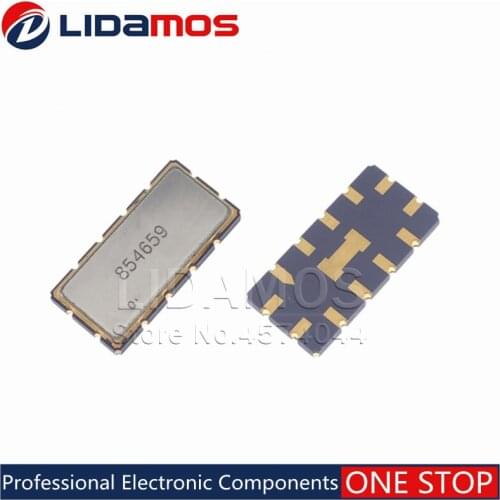 2PCS 854659 70MHz SAW Filter Usable bandwidth of 4.5 MHz Surface Mount 13.30 x 6.50 x 1.75 mm New original