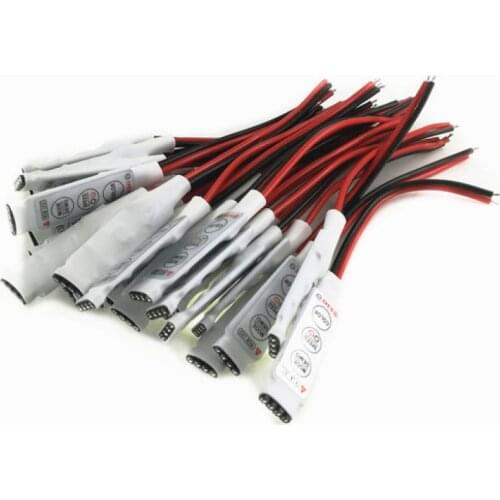 3Keys Mini LED Controller Dimmer Driver LED light strobe controller power adapter