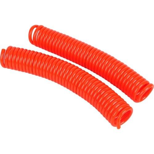 3 Meters 10mm(OD) x 6.5mm(ID) Flexible PU Recoil Pipe Hose OD 10mm ID 6.5mm PU Tube Spiral Air Hose for Air Compressor