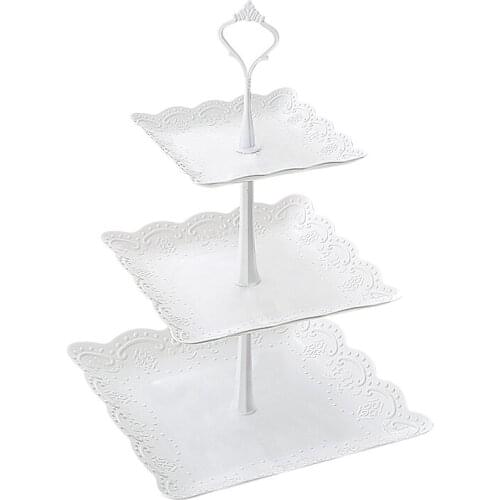 3 Tier Cupcake Display Stand Dessert Tower Fruit Tray For Wedding Birthday Party Decoration Candy Bar Dessert
