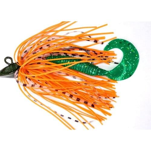 Afishlure Bass Fishing Blade Chatterbait Trailer 9g 14g 18g Spinnerbait Fishing Jigs Soft Lure Silicone Skirt