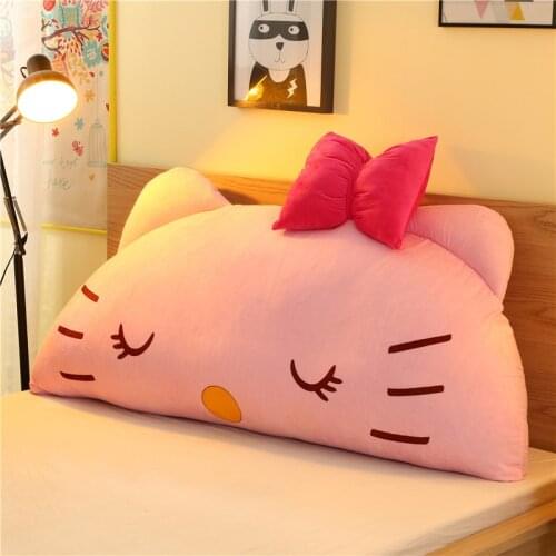 Twin queen king size bed big long reading pillow cushion backrest cushion cartoon cute large waist pillow for sofa bed