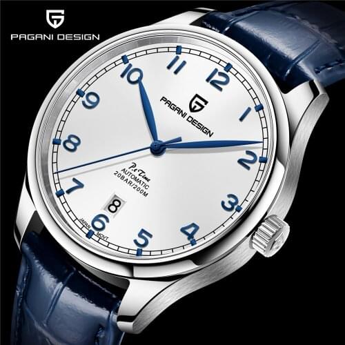 PAGANI DESIGN 2021 New Mens Mechanical Watch Luxury Sapphire Crystal 200M Waterproof Wrist watch Pilots automatic watch relogi