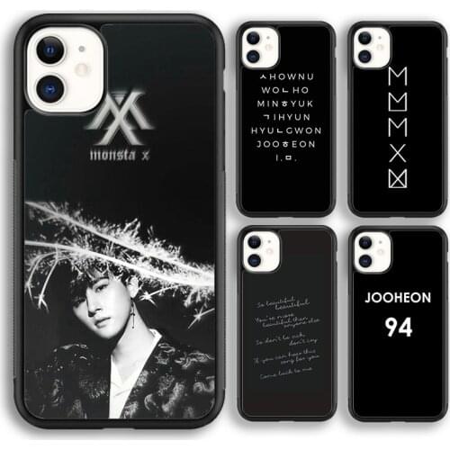 Krajews Monsta X Kpop Band Logo Phone Case Cover For iPhone 5s 6s 7 8 plus X XR XS 11 12 pro max Samsung Galaxy S8 S9 S10 Plus