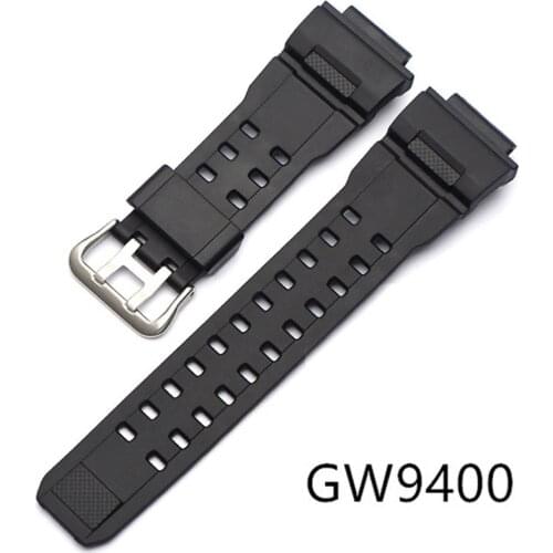 Black Resin Replacement Watch Band Strap for Casio G-Shock GW-9400 gw9400 Sport Waterproof Watchband Bracelet Accessories