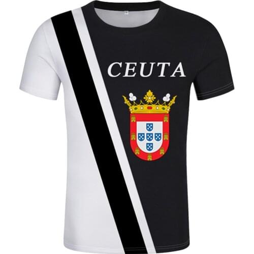 Men Women Ceuta Spain print 3D T-shirt Funny country flag T-shirt Fashion Short sleeve unisex T-shirt customizable 3D clothes