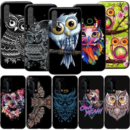 GX56 Cute Owl for Huawei Y5P Y6P Y7A Y8P Y9A Mate 10 20 30 Pro Lite Nova 2i 3 3i 4 5 5T 7 SE P Smart Z