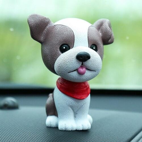 Nodding Dog Funny Shaking Head Toys Cute Bobblehead Puppy Dolls Swing Car Ornaments Home Auto Interior Decor Car Dashboard Toys