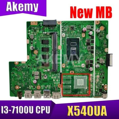 Akemy X540UA MAIN_BD._8G/I3-7th Gen CPU MainBoard For ASUS X540UA X540UV X540UB X540UBR Laptop Motherboard 90NB0HF0-R00090
