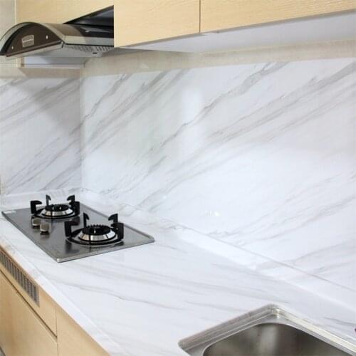 Furniture Waterproof Stickers Opaque Self Adhesive Kitchen Stained Stickers Oil Proof Vinilo Decorativo Home Decor DE50ZST