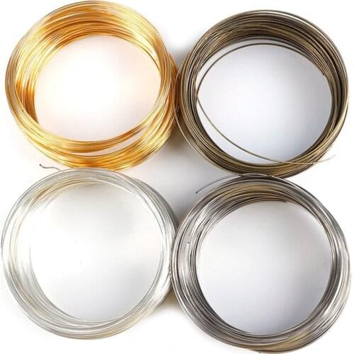 100Loops/Lot 0.6MM Memory Metal Wire For DIY Making Bracelet Bangle Beading Cords Jewelry Findings Accessories Supplies