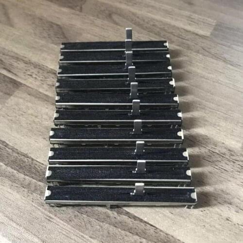 10pcs DJ Live Mixer Fader 50KDx2 OR 10KDX2 Dual CH For Mackie 1402VLZ / 1604VLZ / 1642VLZPRO with Dust strip