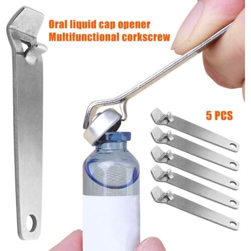 5 Pcs Multifunctional Stainless Steel Opener Oral Liquid Vial Ampule Opener Tool SCIE999