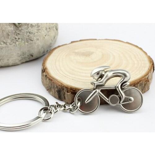 Motorcycle Bicycle Mountain Bike Key Chain Sporty Casual Racer Man Bicycle Keychains Key Ring for Sport Keychain