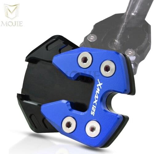 Motorcycle XMAX Mount Foot Stand Center stand Extension Enlarger Pad For YAMAHA XMAX 125 XMAX125 X-MAX 125 X-MAX125 2018-2019
