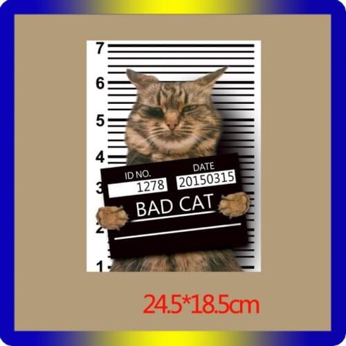 1Pcs Patch Iron-on Clothes Cute Animals Dog Cat Clothing Deco Diy Accessory Heat Transfer Washable Badges Patch