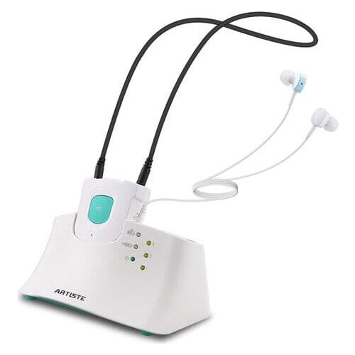 Artiste E1 Elder Hearing Aid Earphone, Hifi Old Man TV Headphone 2.4GHz Wireless Headset Loud And Clear For TV Phone Computer