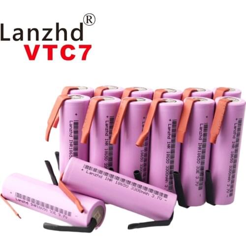 Original 18650 battery 3.7v Rechargeable batteries For Samsung 18650 35E lithium Li ion 3300mAh VTC7 +DIY Nickel (8-40pcs)