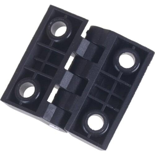 Black Nylon Plastic Butt Hinge for Wooden Box Furniture Electric Cabinet Hardware Plastic Bearing Butt Hinge 4.8 x 4.8 x 1.0cm