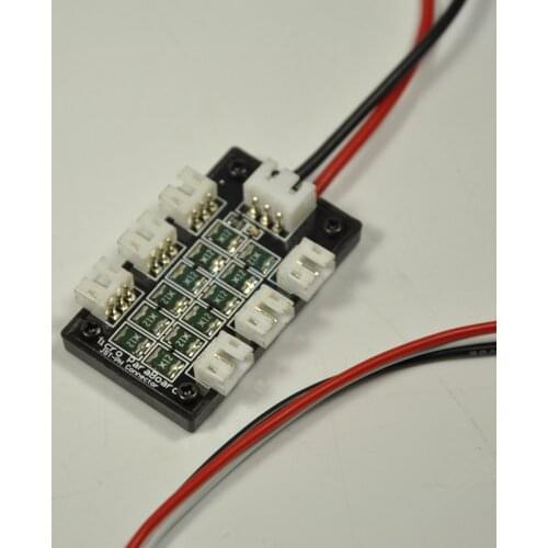 1pc 6 JST-PH PH3 Parallel Charger Board For 130X&UMX Lipo battery 4mm Banna Plug Flight-model