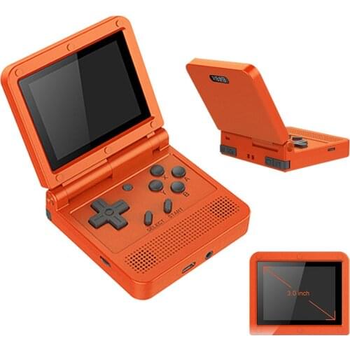 Powkiddy V90 Portable Handheld Game Console Retro Flip Open System Game Console Built in 3000 Game Video Game Console For PS1