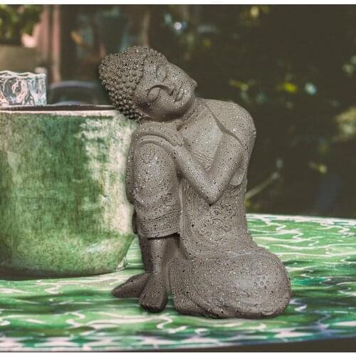 Buddha Statues Resin Crafts Bonsai Planter Napping Figurine Patio Housewarming Gift Indoor Cabinet Hotel Yard Art Decors
